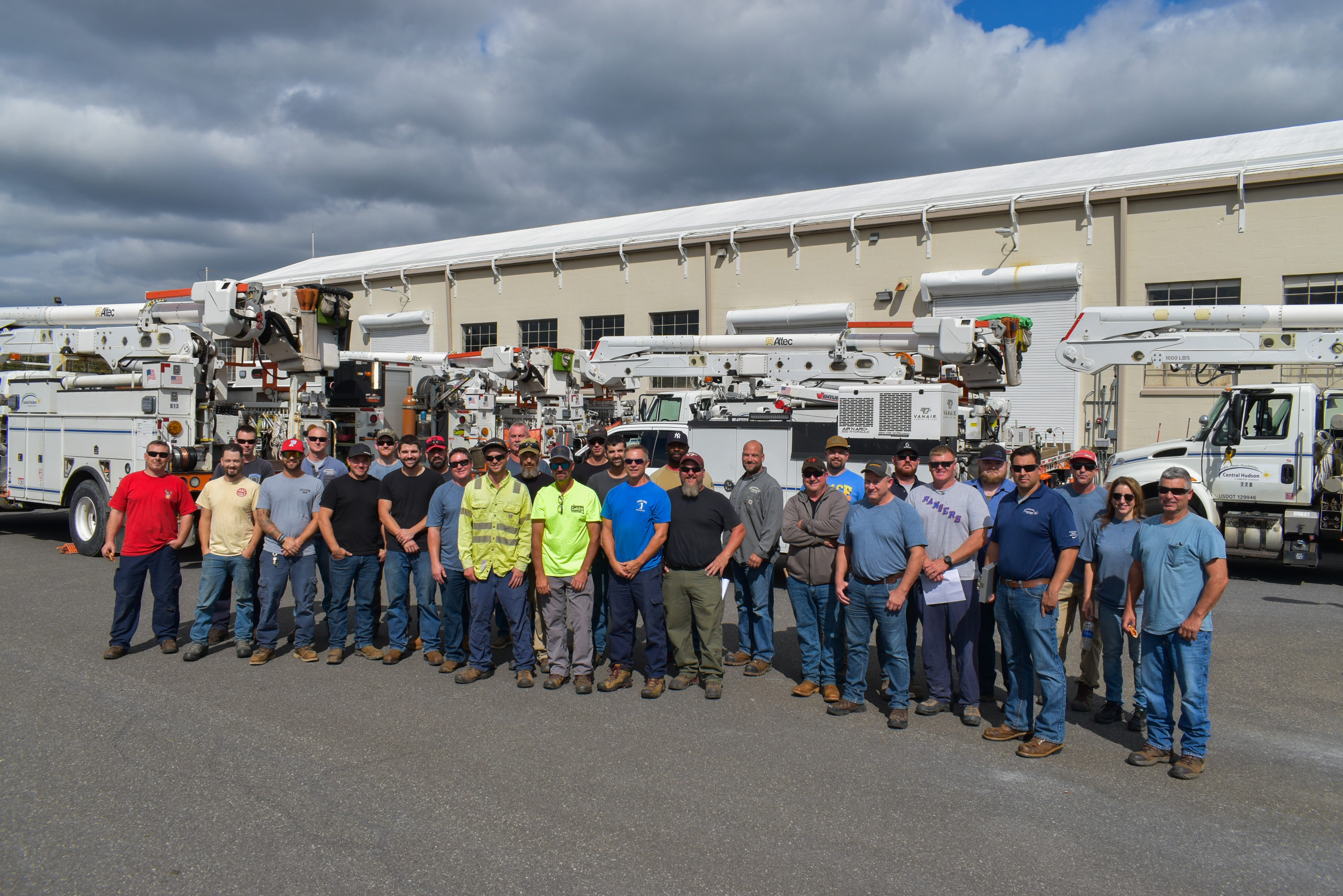 A 30-person contingent of Central Hudson workers prepares to leave to help aid in restoration efforts in Georgia following Hurricane Helene.